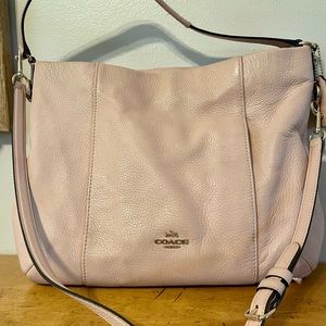 Light pink Coach shoulder bag